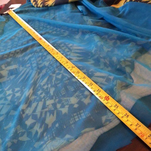 🦋 dianaira Silk open lightweight abstract print open front over blouse/Jacket - Picture 11 of 14